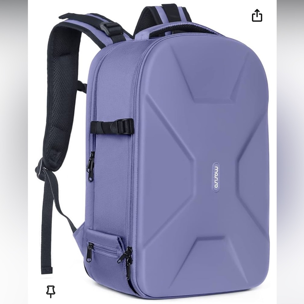 MOSISO Photography Camera Backpack 15-16 inch Waterproof Hardshell Lavender Gray